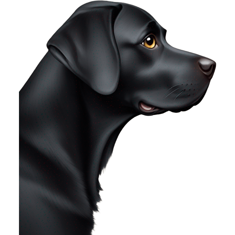 black labrador  emoji