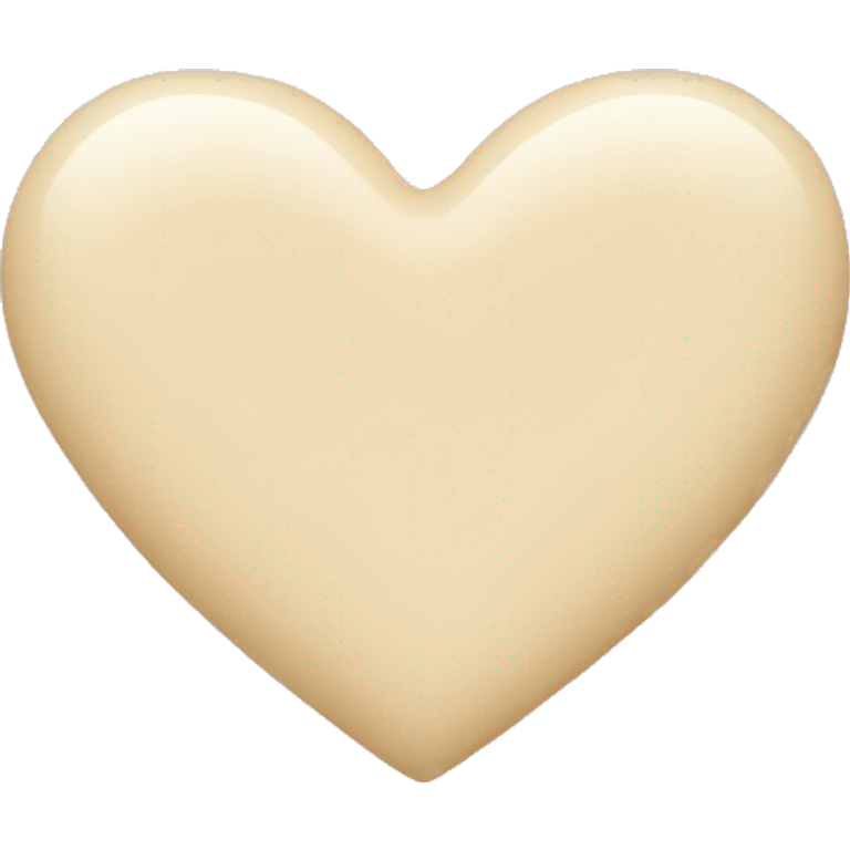 cream heart emoji