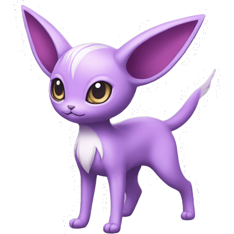 Kawaii Espeon full body emoji