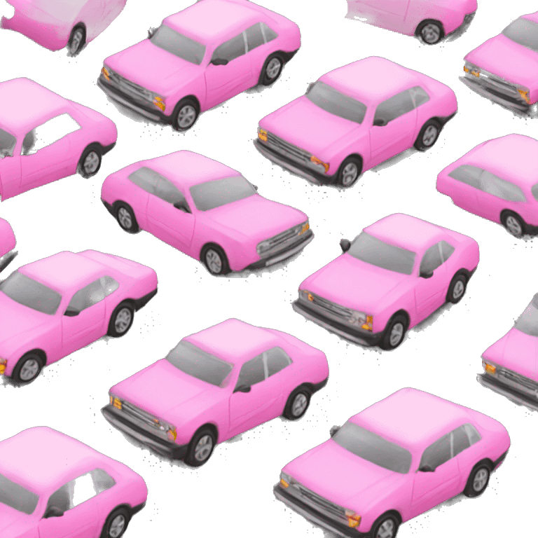 pink car emoji