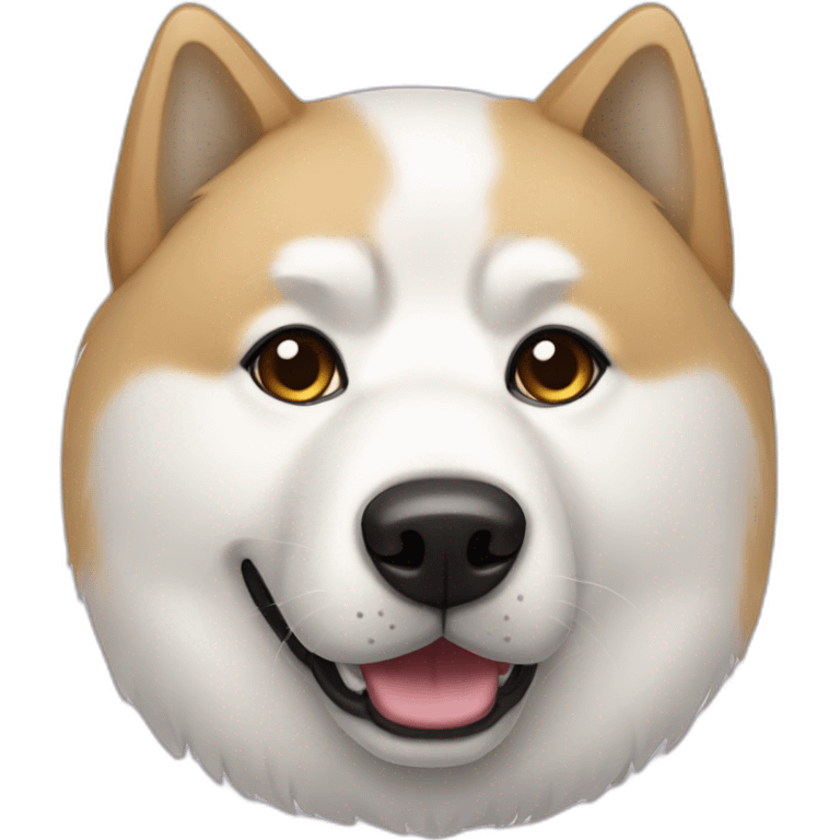 White Akita Inu emoji