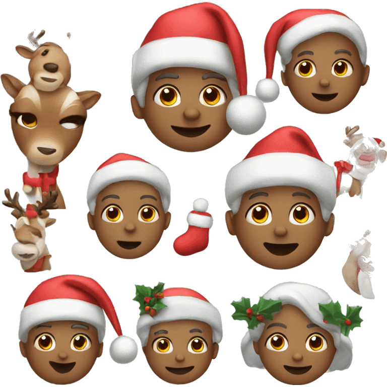 cute christmas emojis emoji