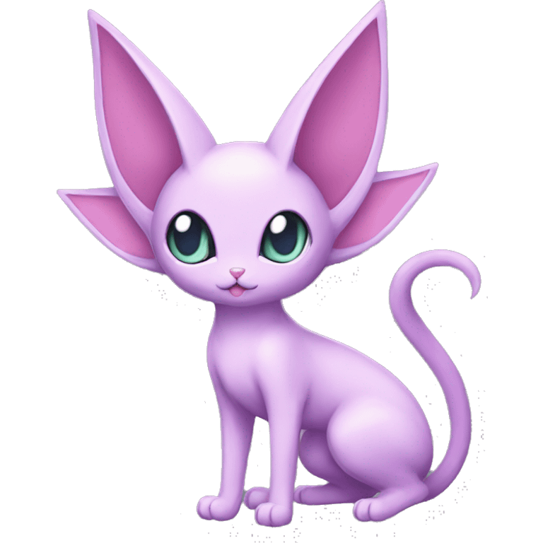 Kawaii Mew-Espeon-Pokémon full body emoji