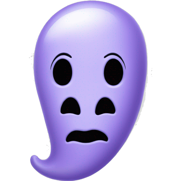 Lavender ghost face  emoji