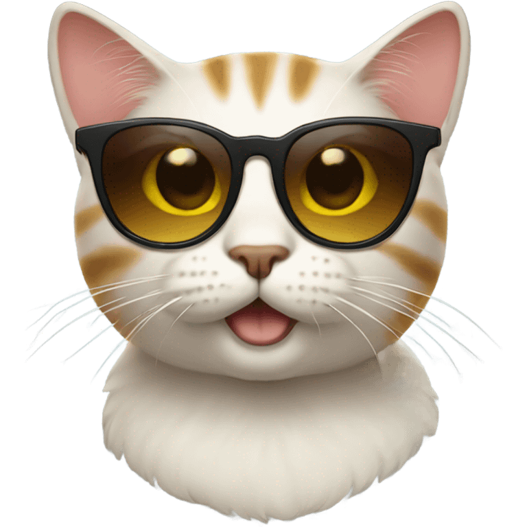 Cat with sunglasses emoji