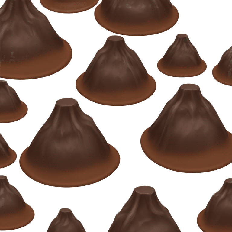 Chocolate cup volcano emoji