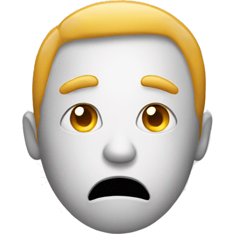 Confused face emoji with questionmarks emoji