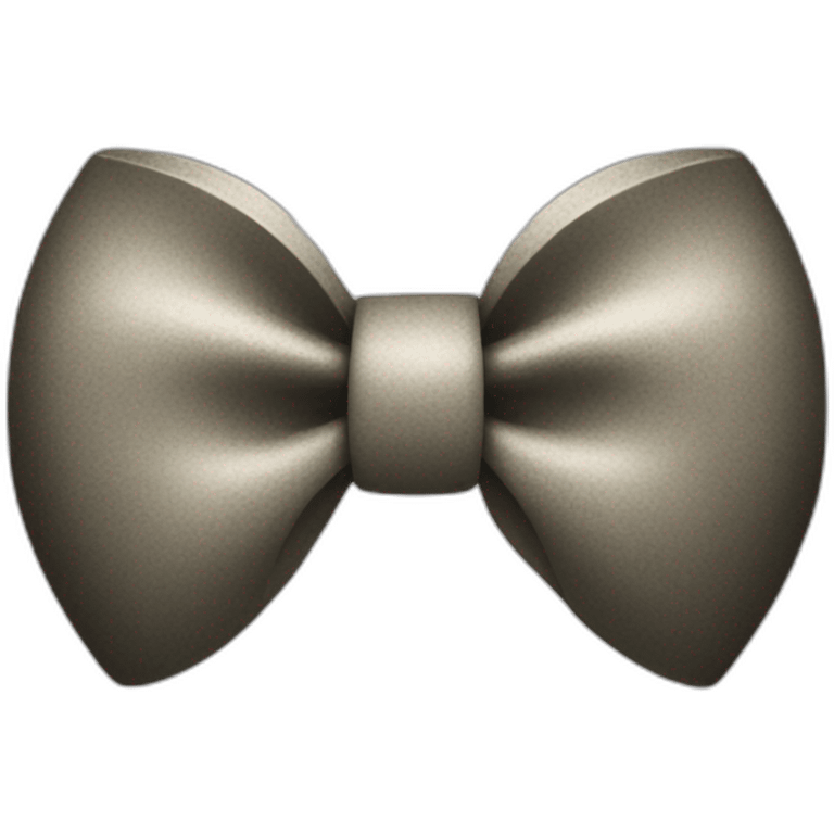 coquette bow on moai emoji