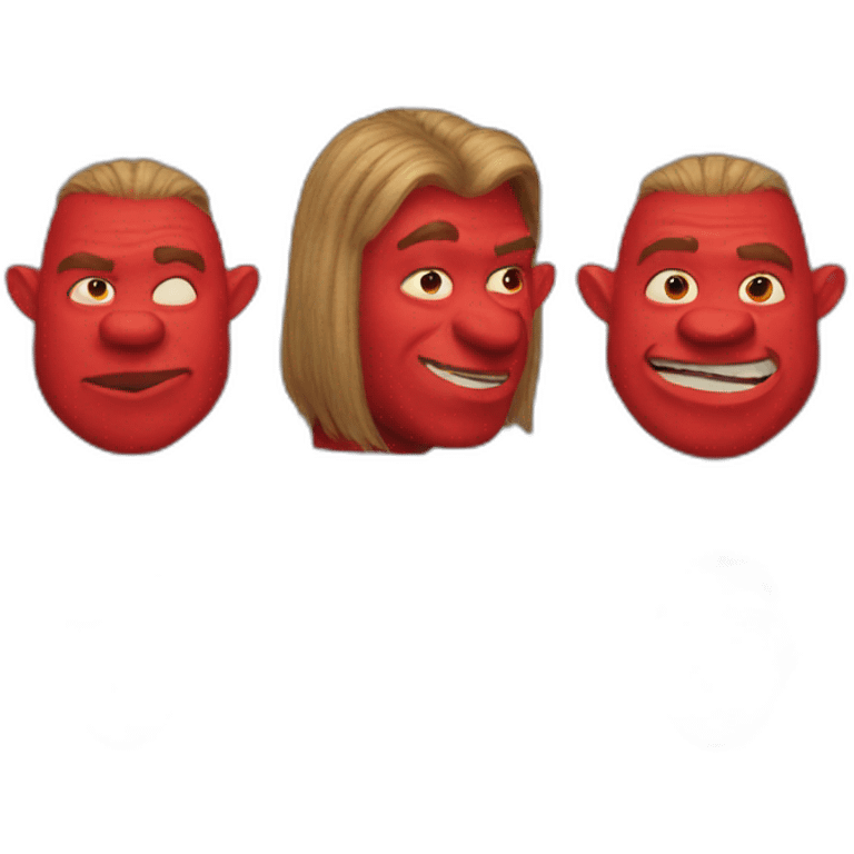 red-shrek emoji