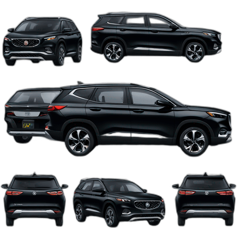 Black MG Hector SUV emoji