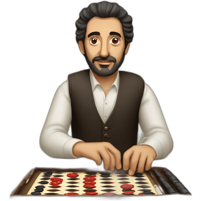 armenian man with backgammon emoji