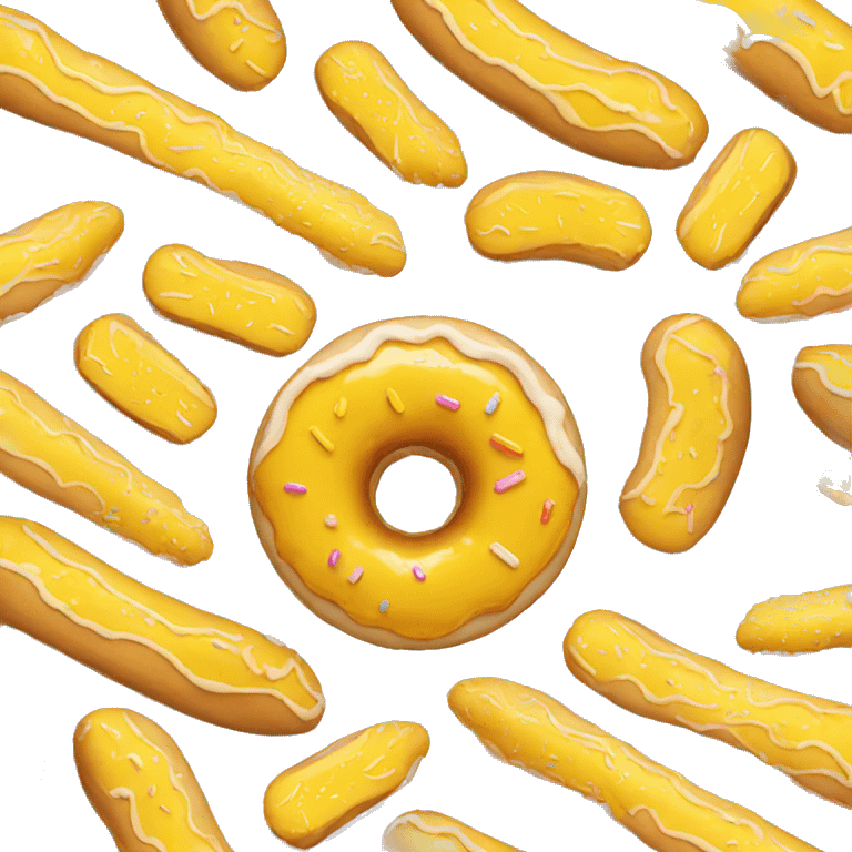 donut with yellow glaze emoji