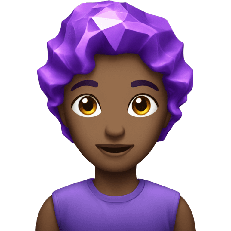 purple diamond emoji