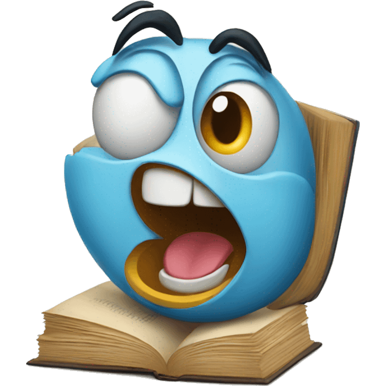 happy book emoji