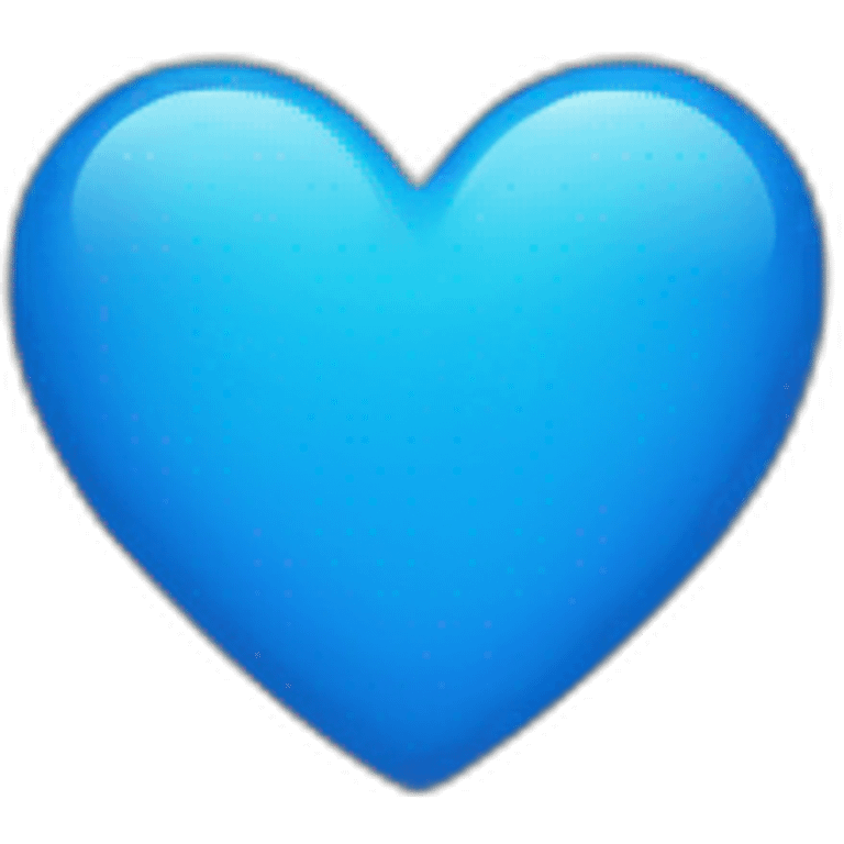 Heart blue emoji