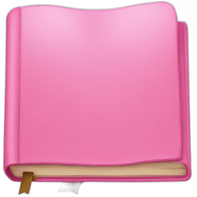 Pink book emoji