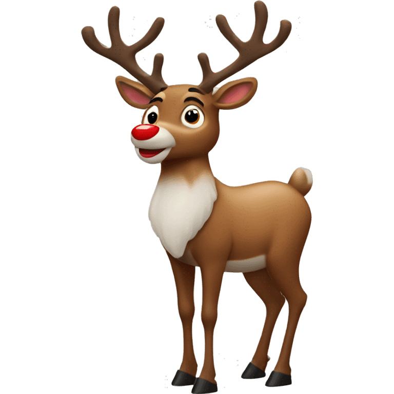 Rudolph reindeer emoji