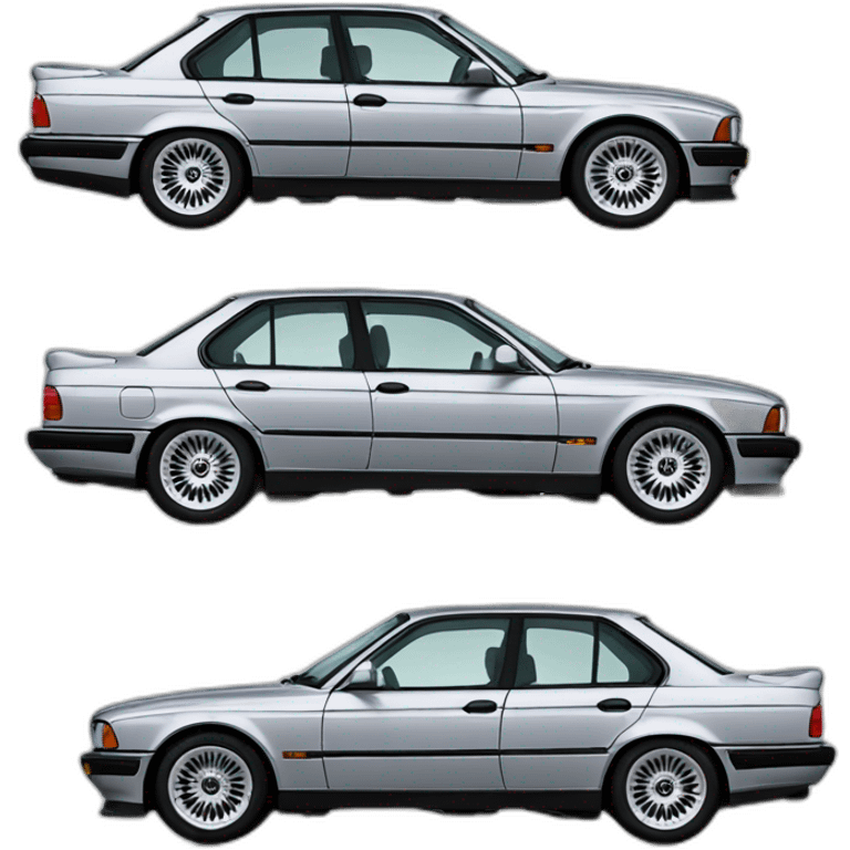 bmw e34 silver side emoji