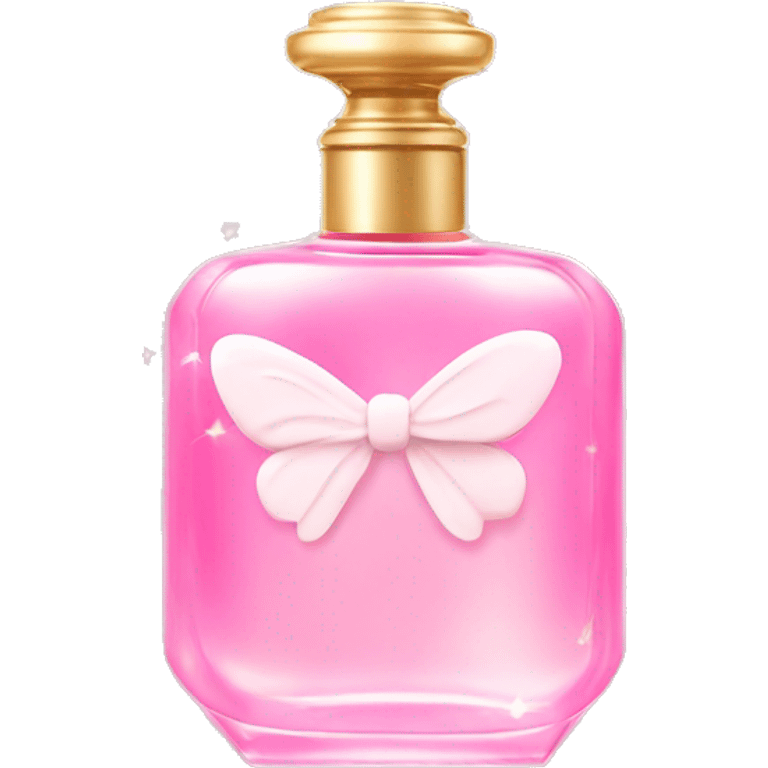 Fairy light pink perfume with bow emoji