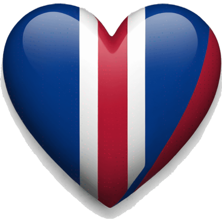 Dominican flag heart emoji