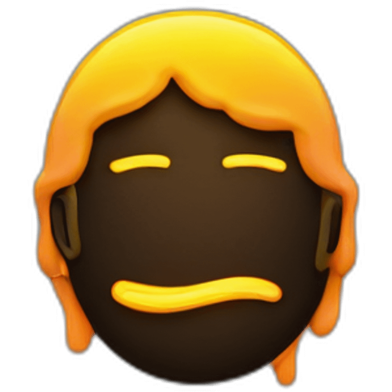 Juicy booty neon sign style man emoji