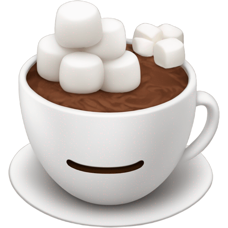 cocoa with marshmallow in cozy cup emoji