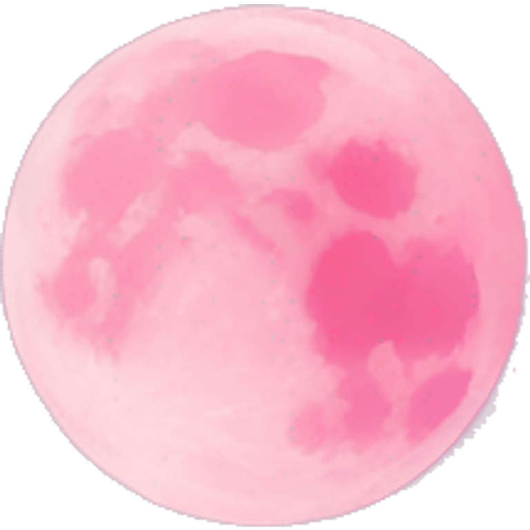 Pink moon emoji