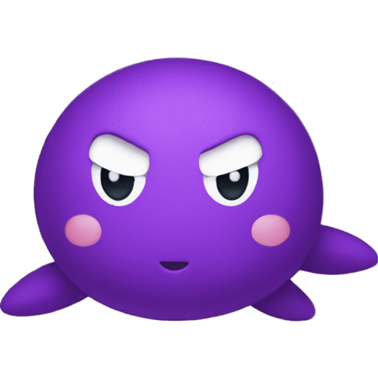 purple kirby  emoji