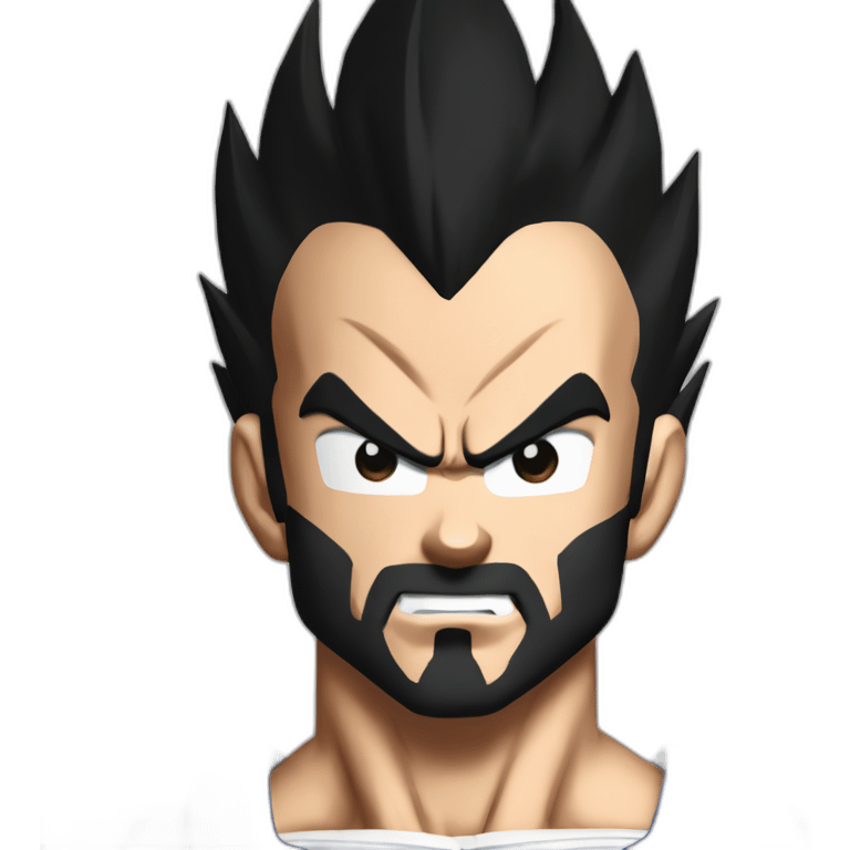 generate picture of vegeta from dragon ball z emoji