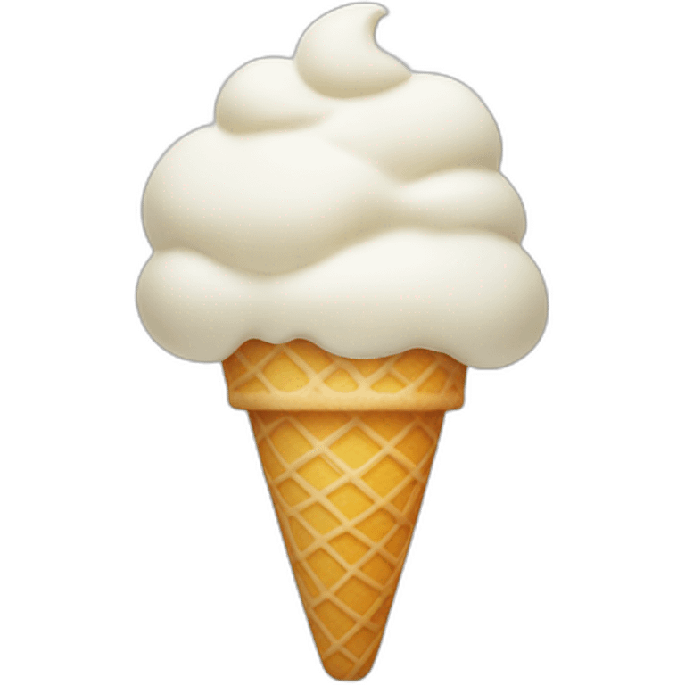 White ice-cream emoji