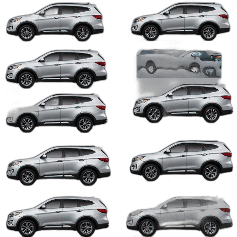 Hyundai Santa Fe 2012 grey emoji