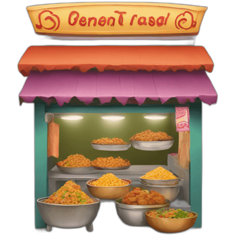 indian street food shop emoji