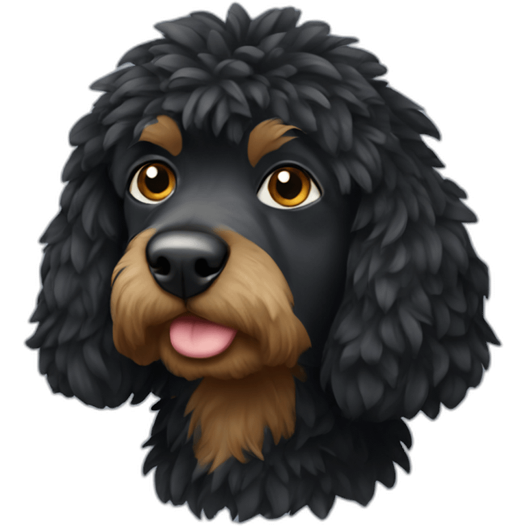 barbet black short emoji