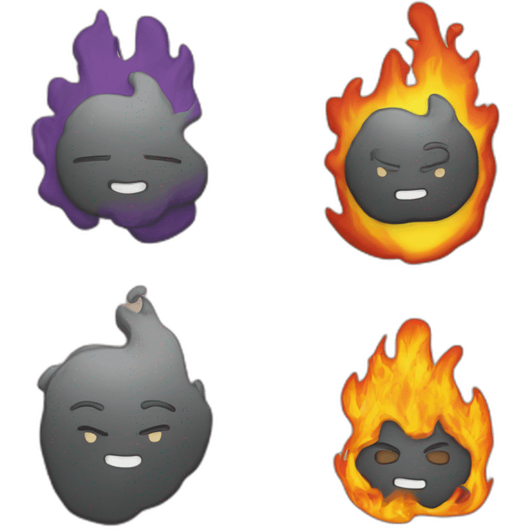 cœur multicouleur brisé en feu en sur du bandage emoji