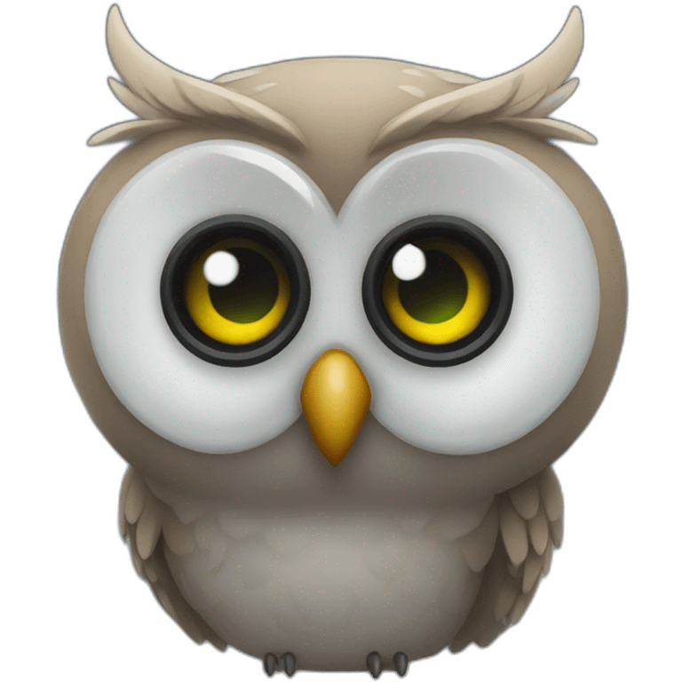 Owl with night vision emoji