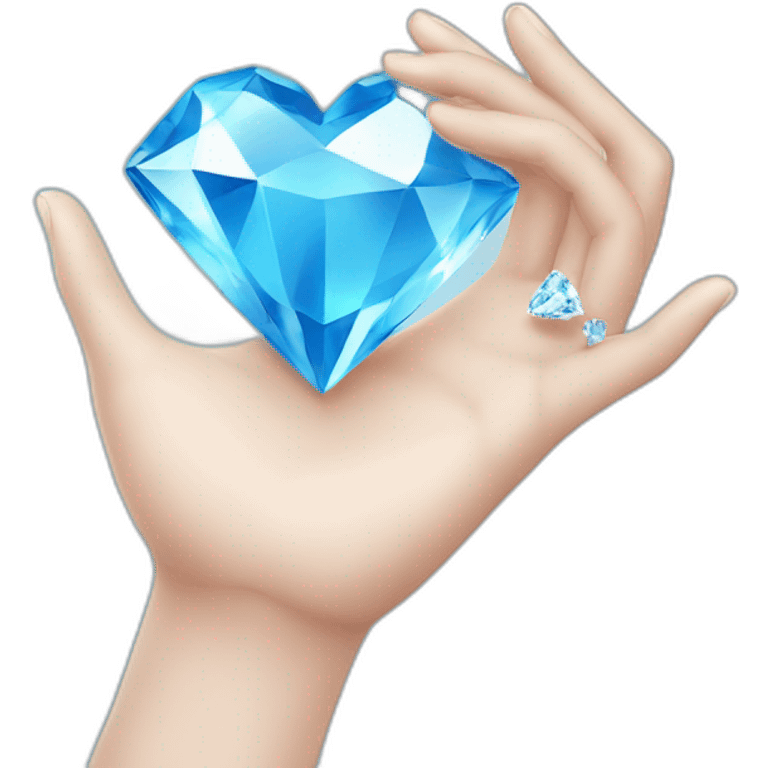 diamond-heart-blue-lightblue emoji