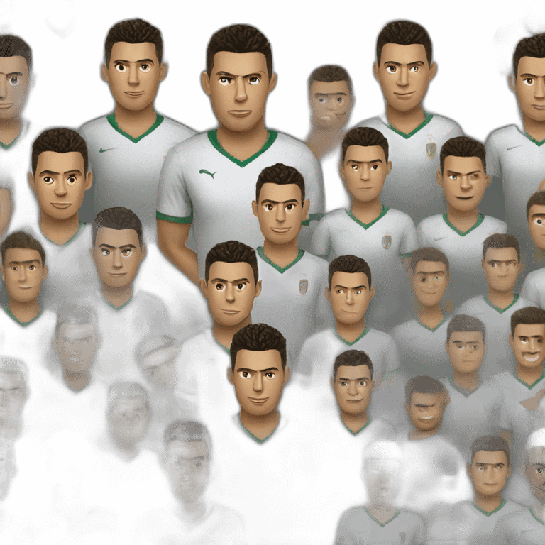 Ronaldo portrait realistic football player emoji