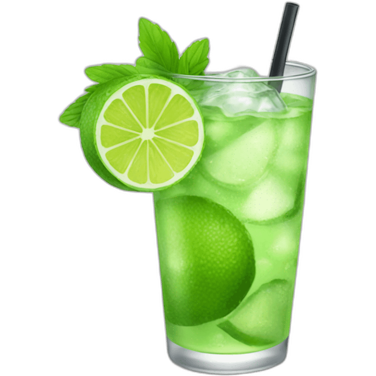 mojito with lime emoji