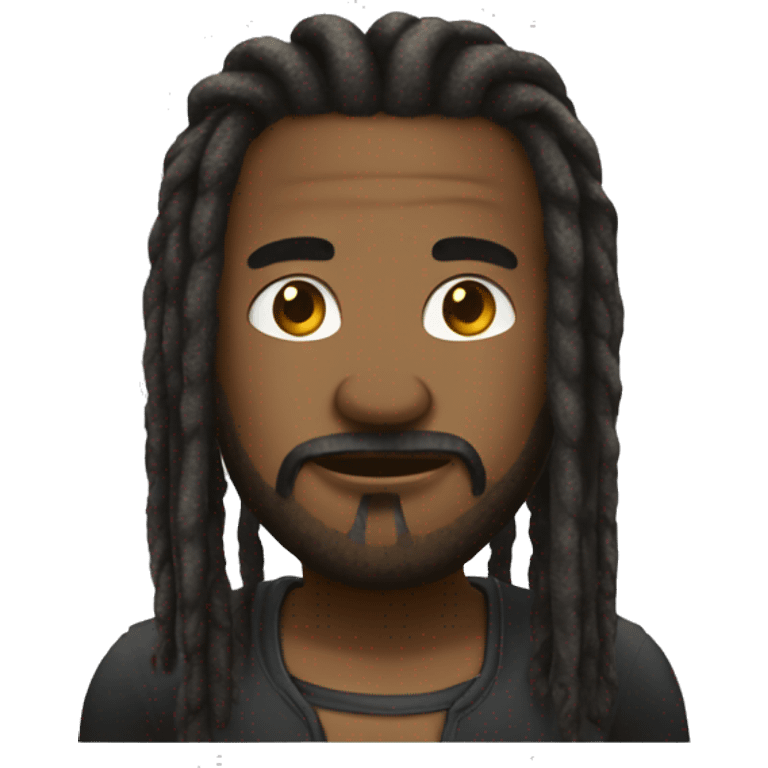 grand homme noir avec des dread locks emoji