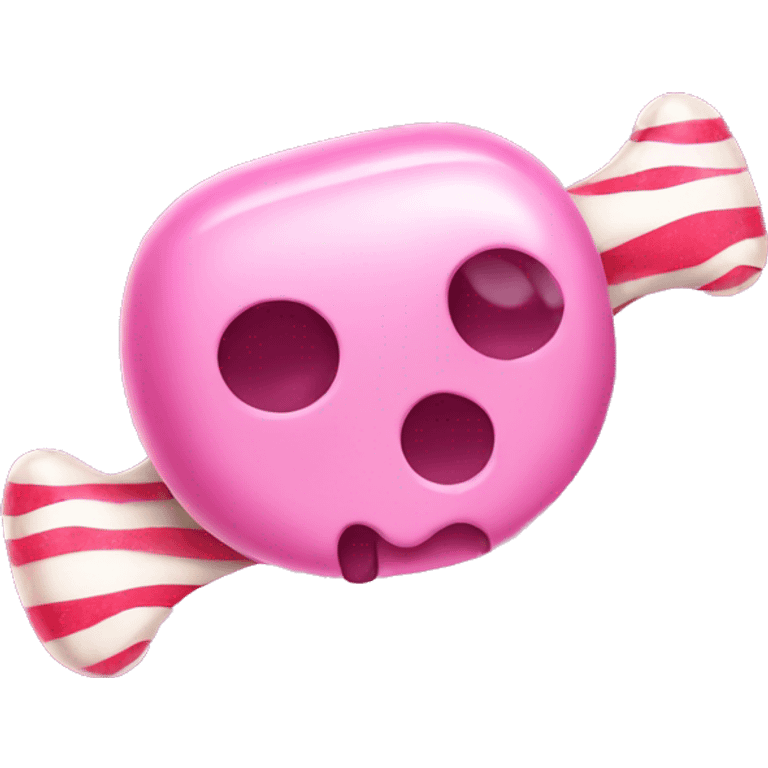 pink candy bone emoji