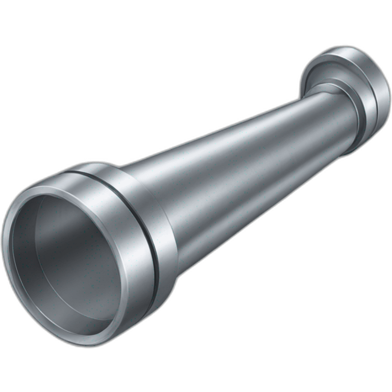 Metal Cylindrical metal measuring device with a flared top that is smaller than the flared bottom  emoji