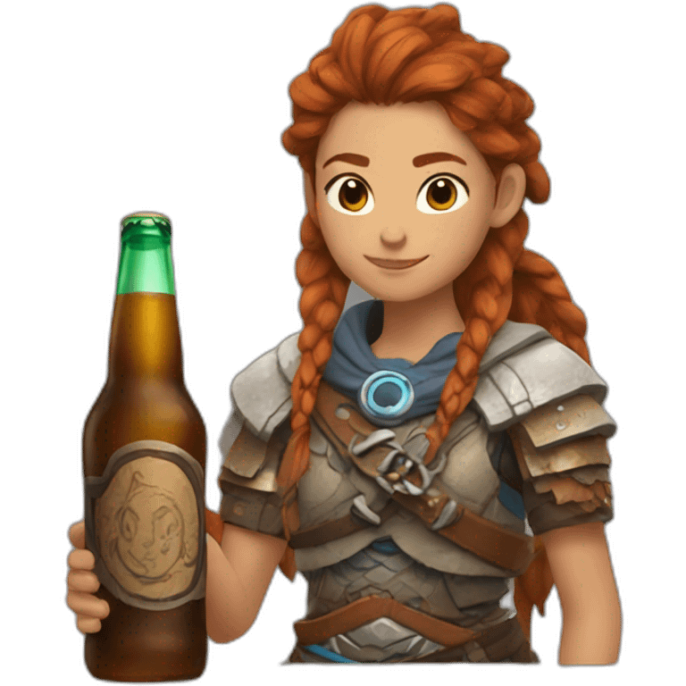 aloy drinks beer emoji