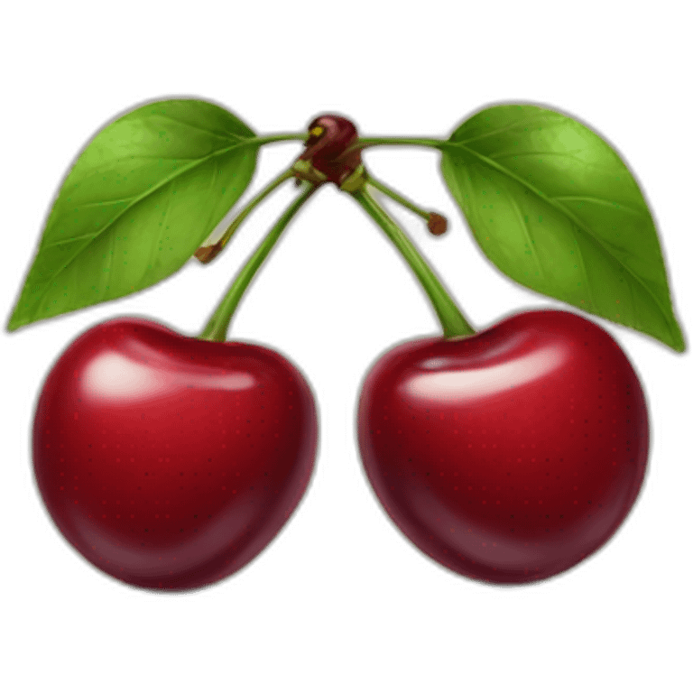 big pair of cherries emoji