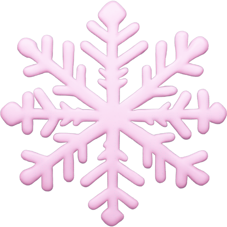 pastel pink snowflake  emoji