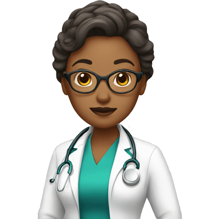 White lady doctor emoji