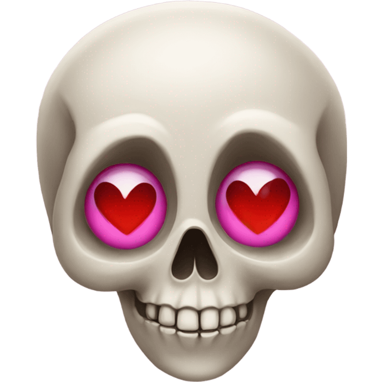 Skull with heart eyes emoji