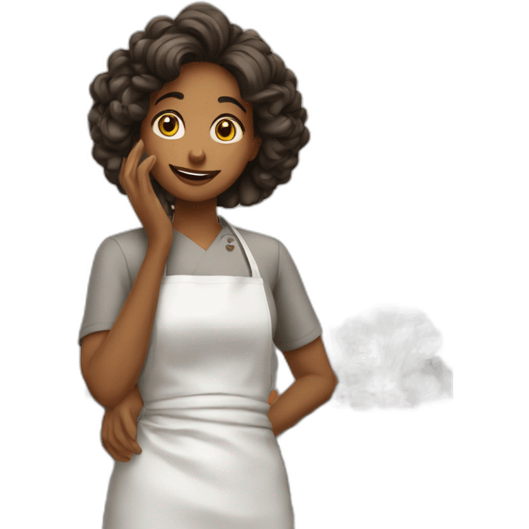 Femme qui fais la cuisine emoji