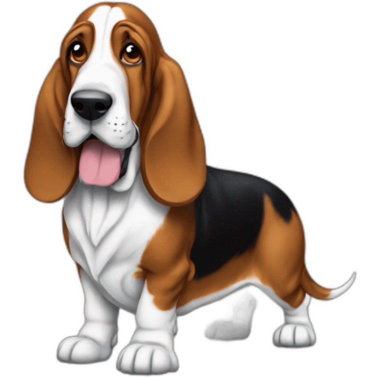 Dog basset hound full-height emoji