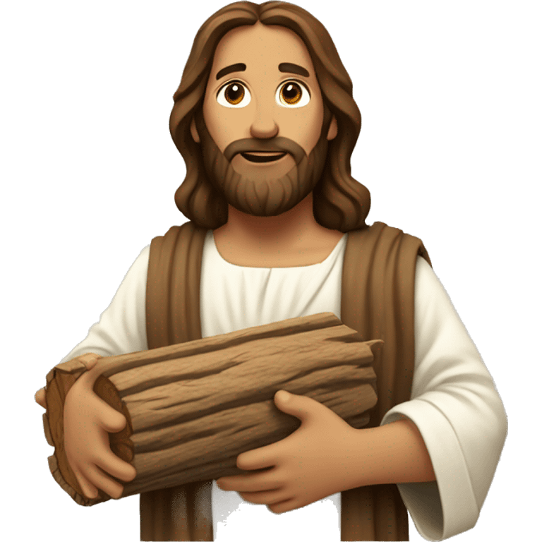 jesus holding wood emoji