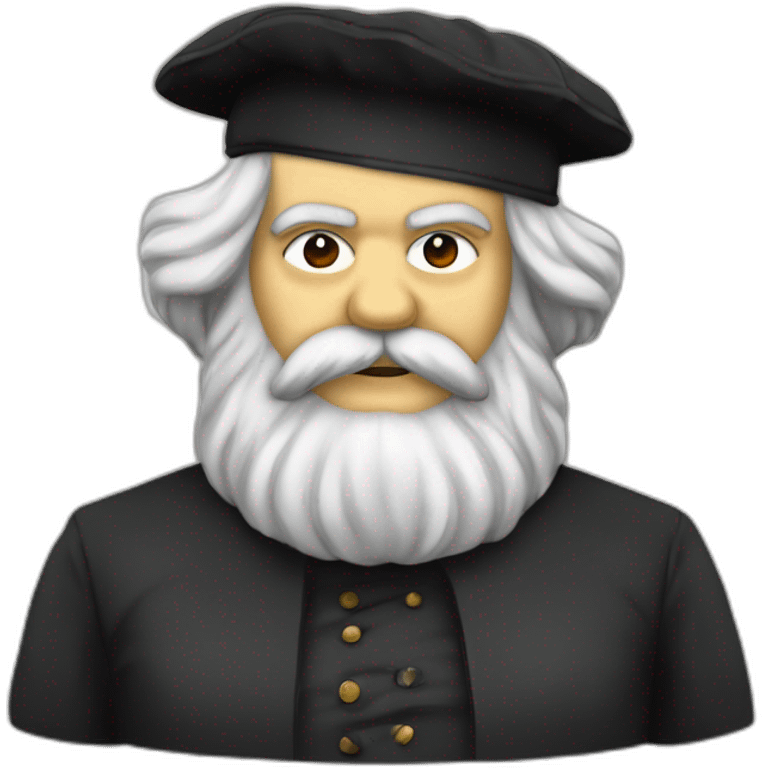 karl marx in the kippah on the head emoji